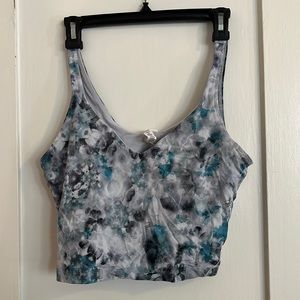 lululemon cropped align tank multicolor print